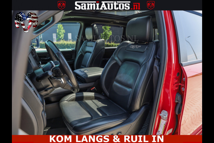 Dodge Ram GT TRX PACK | 5.7 V8 HEMI | FLAME RED | HULK PACK | LUCHTVERING | MEGA DIK | DC | DUBBLE CABINE | 5 PERSOONS | CREW CAB | GRIJS KENTEKEN | TRAIN HORN | EERSTE EIGENAAR | ORIGINEEL NEDERLANDSE AUTO | WIDE BODY | De specialist in Amerikaanse pick‑ups in Nederland en Europa.
