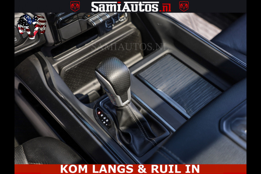 Dodge Ram GT TRX PACK | 5.7 V8 HEMI | FLAME RED | HULK PACK | LUCHTVERING | MEGA DIK | DC | DUBBLE CABINE | 5 PERSOONS | CREW CAB | GRIJS KENTEKEN | TRAIN HORN | EERSTE EIGENAAR | ORIGINEEL NEDERLANDSE AUTO | WIDE BODY | De specialist in Amerikaanse pick‑ups in Nederland en Europa.