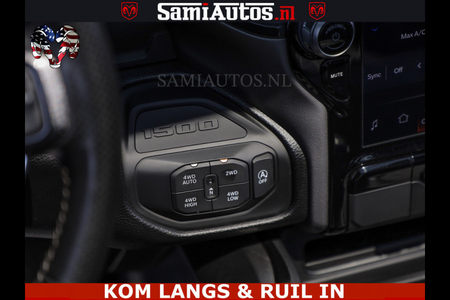 Dodge Ram GT TRX PACK | 5.7 V8 HEMI | FLAME RED | HULK PACK | LUCHTVERING | MEGA DIK | DC | DUBBLE CABINE | 5 PERSOONS | CREW CAB | GRIJS KENTEKEN | TRAIN HORN | EERSTE EIGENAAR | ORIGINEEL NEDERLANDSE AUTO | WIDE BODY | De specialist in Amerikaanse pick‑ups in Nederland en Europa.