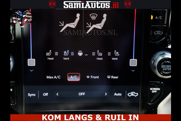 Dodge Ram GT TRX PACK | 5.7 V8 HEMI | FLAME RED | HULK PACK | LUCHTVERING | MEGA DIK | DC | DUBBLE CABINE | 5 PERSOONS | CREW CAB | GRIJS KENTEKEN | TRAIN HORN | EERSTE EIGENAAR | ORIGINEEL NEDERLANDSE AUTO | WIDE BODY | De specialist in Amerikaanse pick‑ups in Nederland en Europa.