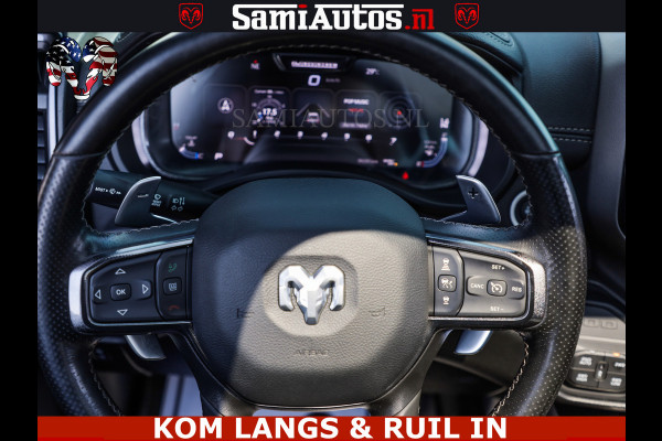 Dodge Ram GT TRX PACK | 5.7 V8 HEMI | FLAME RED | HULK PACK | LUCHTVERING | MEGA DIK | DC | DUBBLE CABINE | 5 PERSOONS | CREW CAB | GRIJS KENTEKEN | TRAIN HORN | EERSTE EIGENAAR | ORIGINEEL NEDERLANDSE AUTO | WIDE BODY | De specialist in Amerikaanse pick‑ups in Nederland en Europa.
