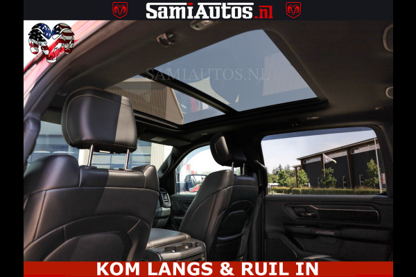 Dodge Ram GT TRX PACK | 5.7 V8 HEMI | FLAME RED | HULK PACK | LUCHTVERING | MEGA DIK | DC | DUBBLE CABINE | 5 PERSOONS | CREW CAB | GRIJS KENTEKEN | TRAIN HORN | EERSTE EIGENAAR | ORIGINEEL NEDERLANDSE AUTO | WIDE BODY | De specialist in Amerikaanse pick‑ups in Nederland en Europa.