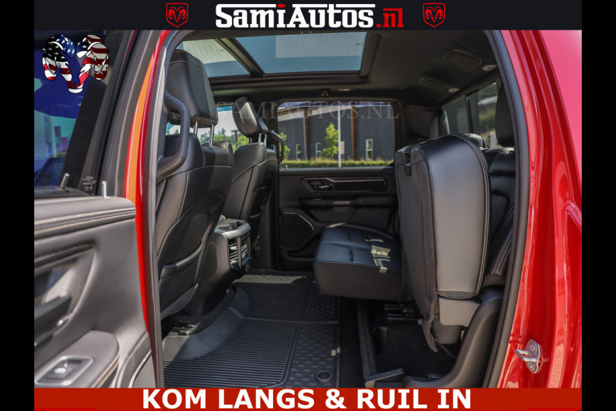 Dodge Ram GT TRX PACK | 5.7 V8 HEMI | FLAME RED | HULK PACK | LUCHTVERING | MEGA DIK | DC | DUBBLE CABINE | 5 PERSOONS | CREW CAB | GRIJS KENTEKEN | TRAIN HORN | EERSTE EIGENAAR | ORIGINEEL NEDERLANDSE AUTO | WIDE BODY | De specialist in Amerikaanse pick‑ups in Nederland en Europa.