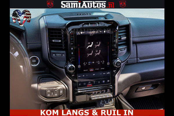 Dodge Ram GT TRX PACK | 5.7 V8 HEMI | FLAME RED | HULK PACK | LUCHTVERING | MEGA DIK | DC | DUBBLE CABINE | 5 PERSOONS | CREW CAB | GRIJS KENTEKEN | TRAIN HORN | EERSTE EIGENAAR | ORIGINEEL NEDERLANDSE AUTO | WIDE BODY | De specialist in Amerikaanse pick‑ups in Nederland en Europa.