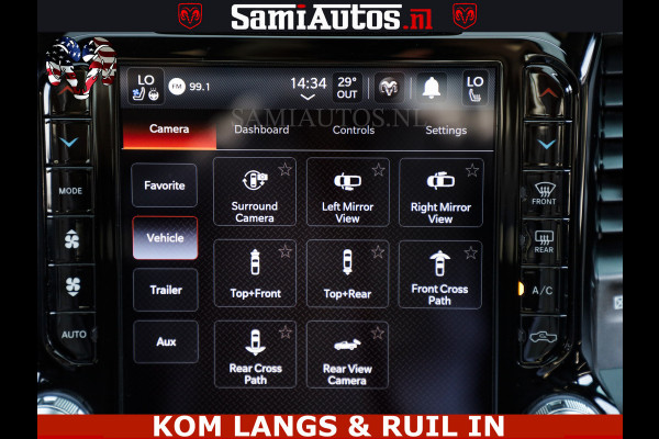 Dodge Ram GT TRX PACK | 5.7 V8 HEMI | FLAME RED | HULK PACK | LUCHTVERING | MEGA DIK | DC | DUBBLE CABINE | 5 PERSOONS | CREW CAB | GRIJS KENTEKEN | TRAIN HORN | EERSTE EIGENAAR | ORIGINEEL NEDERLANDSE AUTO | WIDE BODY | De specialist in Amerikaanse pick‑ups in Nederland en Europa.