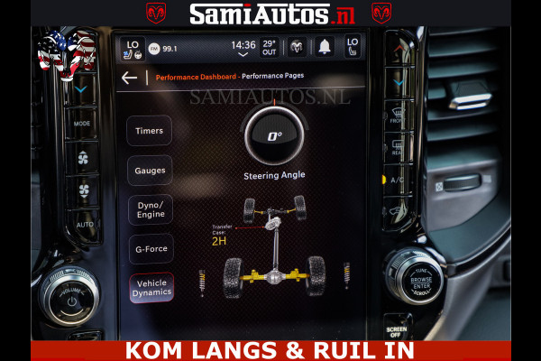 Dodge Ram GT TRX PACK | 5.7 V8 HEMI | FLAME RED | HULK PACK | LUCHTVERING | MEGA DIK | DC | DUBBLE CABINE | 5 PERSOONS | CREW CAB | GRIJS KENTEKEN | TRAIN HORN | EERSTE EIGENAAR | ORIGINEEL NEDERLANDSE AUTO | WIDE BODY | De specialist in Amerikaanse pick‑ups in Nederland en Europa.