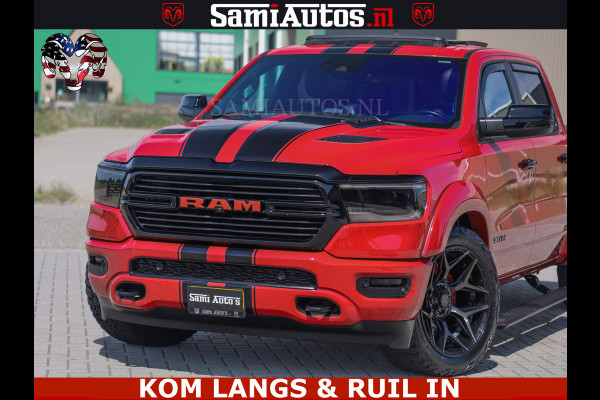 Dodge Ram GT TRX PACK | 5.7 V8 HEMI | FLAME RED | HULK PACK | LUCHTVERING | MEGA DIK | DC | DUBBLE CABINE | 5 PERSOONS | CREW CAB | GRIJS KENTEKEN | TRAIN HORN | EERSTE EIGENAAR | ORIGINEEL NEDERLANDSE AUTO | WIDE BODY | De specialist in Amerikaanse pick‑ups in Nederland en Europa.