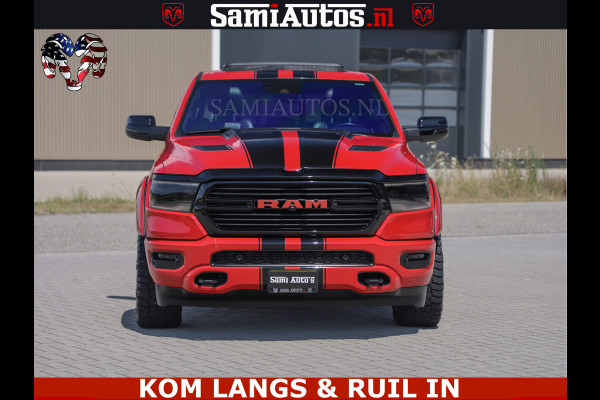 Dodge Ram GT TRX PACK | 5.7 V8 HEMI | FLAME RED | HULK PACK | LUCHTVERING | MEGA DIK | DC | DUBBLE CABINE | 5 PERSOONS | CREW CAB | GRIJS KENTEKEN | TRAIN HORN | EERSTE EIGENAAR | ORIGINEEL NEDERLANDSE AUTO | WIDE BODY | De specialist in Amerikaanse pick‑ups in Nederland en Europa.