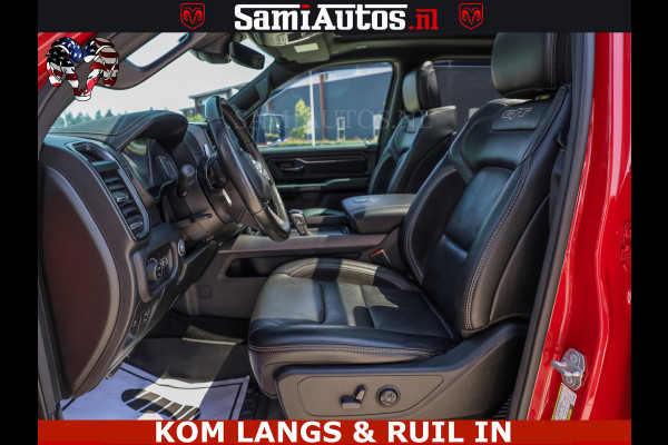 Dodge Ram GT TRX PACK | 5.7 V8 HEMI | FLAME RED | HULK PACK | LUCHTVERING | MEGA DIK | DC | DUBBLE CABINE | 5 PERSOONS | CREW CAB | GRIJS KENTEKEN | TRAIN HORN | EERSTE EIGENAAR | ORIGINEEL NEDERLANDSE AUTO | WIDE BODY | De specialist in Amerikaanse pick‑ups in Nederland en Europa.