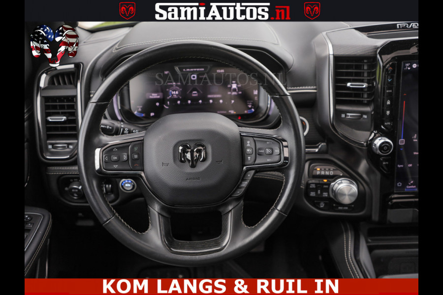 Dodge Ram LIMITED HULK | 5.7 V8 402PK HEMI | RAM VOL | HUD | LUCHTVERING | PANO | MWK KLEP | DC | 5 PERS | CREW CAB | DUBBELE CABINE | GRIJS KENTEKEN | MEEST COMFORTABELE BEDRIJFSAUTO | | De specialist in Amerikaanse pick‑ups in Nederland en Europa.