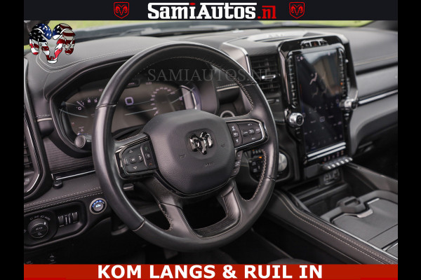 Dodge Ram LIMITED HULK | 5.7 V8 402PK HEMI | RAM VOL | HUD | LUCHTVERING | PANO | MWK KLEP | DC | 5 PERS | CREW CAB | DUBBELE CABINE | GRIJS KENTEKEN | MEEST COMFORTABELE BEDRIJFSAUTO | | De specialist in Amerikaanse pick‑ups in Nederland en Europa.