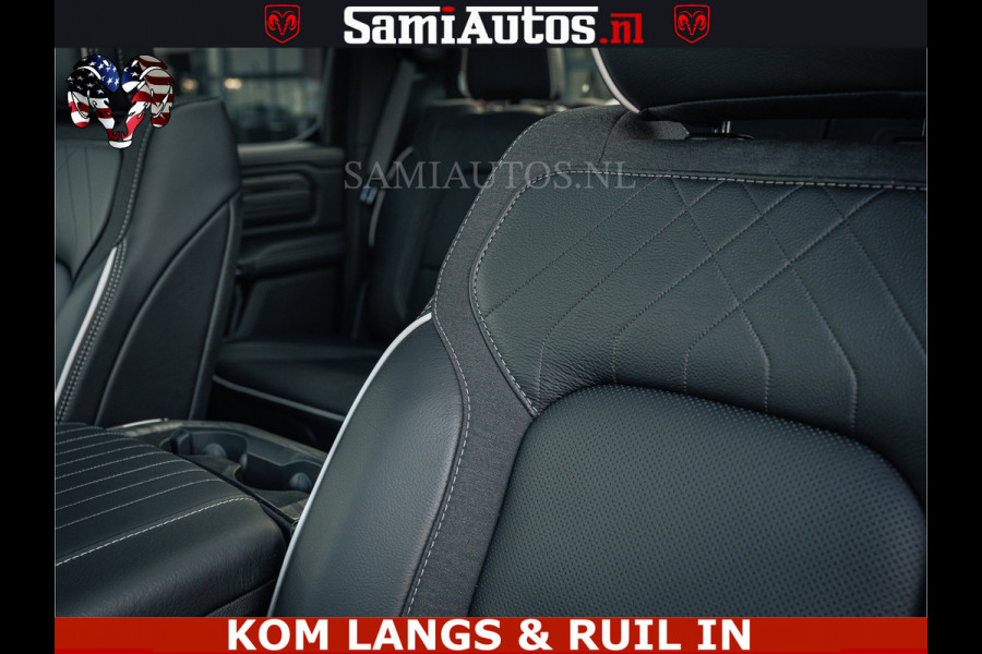 Dodge Ram LIMITED H.O 540PK 706Nm | Massage + Full Option | De Meest Luxe en Volle Pick-Up in zijn Klasse | Comfortabele Dubbele Cabine met Royale 5 Zitplaatsen | BPM vrij | Nu Leverbaar uit Voorraad | Voorraad Nr 2336 - 7700 | De specialist in Amerikaanse pick‑ups in Nederland en Europa.