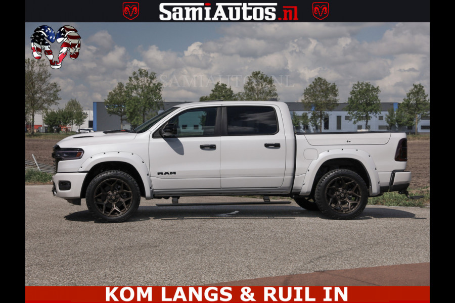 Dodge Ram LIMITED H.O 540PK 706Nm | Massage + Full Option | De Meest Luxe en Volle Pick-Up in zijn Klasse | Comfortabele Dubbele Cabine met Royale 5 Zitplaatsen | BPM vrij | Nu Leverbaar uit Voorraad | Voorraad Nr 2336 - 7700 | De specialist in Amerikaanse pick‑ups in Nederland en Europa.