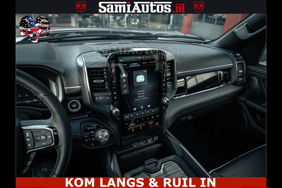 Dodge Ram LIMITED H.O 540PK 706Nm | Massage + Full Option | De Meest Luxe en Volle Pick-Up in zijn Klasse | Comfortabele Dubbele Cabine met Royale 5 Zitplaatsen | BPM vrij | Nu Leverbaar uit Voorraad | Voorraad Nr 2336 - 7700 | De specialist in Amerikaanse pick‑ups in Nederland en Europa.
