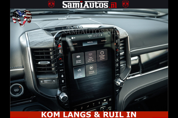 Dodge Ram LIMITED H.O 540PK 706Nm | Massage + Full Option | De Meest Luxe en Volle Pick-Up in zijn Klasse | Comfortabele Dubbele Cabine met Royale 5 Zitplaatsen | BPM vrij | Nu Leverbaar uit Voorraad | Voorraad Nr 2336 - 7700 | De specialist in Amerikaanse pick‑ups in Nederland en Europa.
