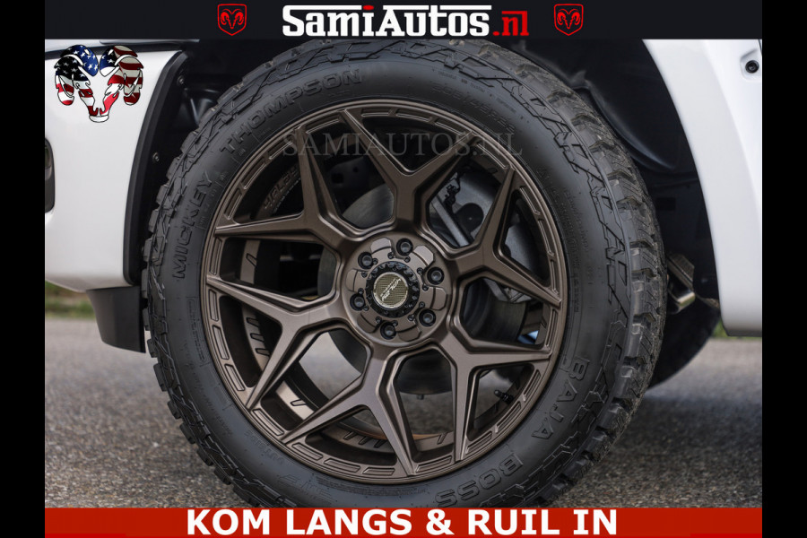 Dodge Ram LIMITED H.O 540PK 706Nm | Massage + Full Option | De Meest Luxe en Volle Pick-Up in zijn Klasse | Comfortabele Dubbele Cabine met Royale 5 Zitplaatsen | BPM vrij | Nu Leverbaar uit Voorraad | Voorraad Nr 2336 - 7700 | De specialist in Amerikaanse pick‑ups in Nederland en Europa.