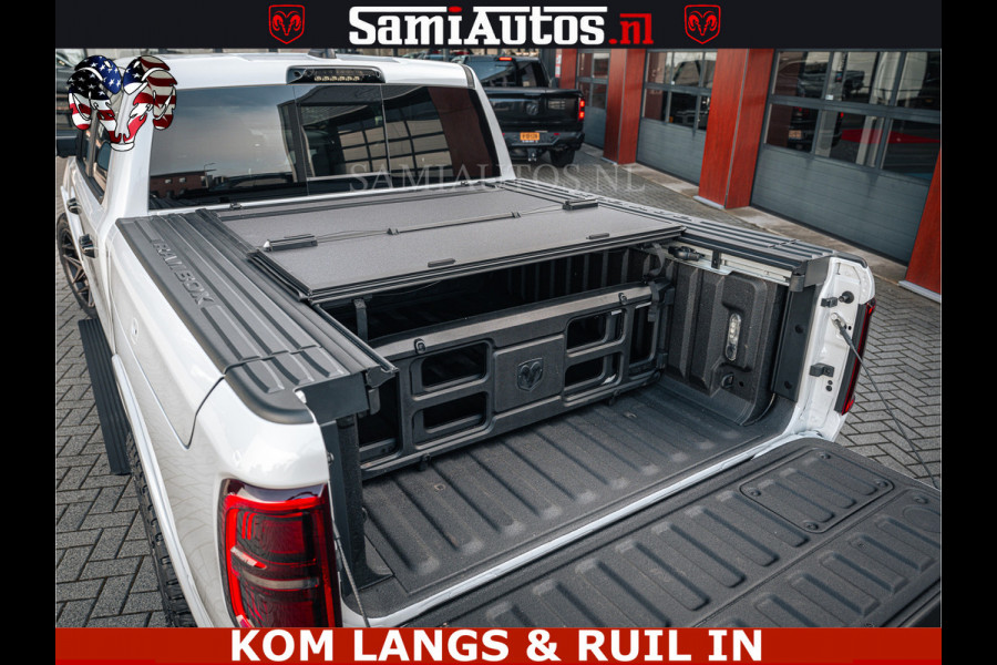 Dodge Ram LIMITED H.O 540PK 706Nm | Massage + Full Option | De Meest Luxe en Volle Pick-Up in zijn Klasse | Comfortabele Dubbele Cabine met Royale 5 Zitplaatsen | BPM vrij | Nu Leverbaar uit Voorraad | Voorraad Nr 2336 - 7700 | De specialist in Amerikaanse pick‑ups in Nederland en Europa.