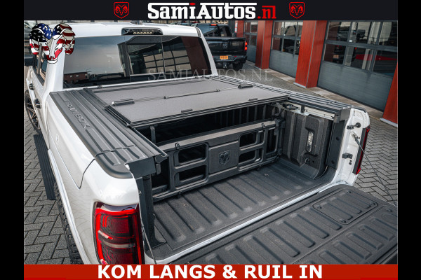Dodge Ram LIMITED H.O 540PK 706Nm | Massage + Full Option | De Meest Luxe en Volle Pick-Up in zijn Klasse | Comfortabele Dubbele Cabine met Royale 5 Zitplaatsen | BPM vrij | Nu Leverbaar uit Voorraad | Voorraad Nr 2336 - 7700 | De specialist in Amerikaanse pick‑ups in Nederland en Europa.