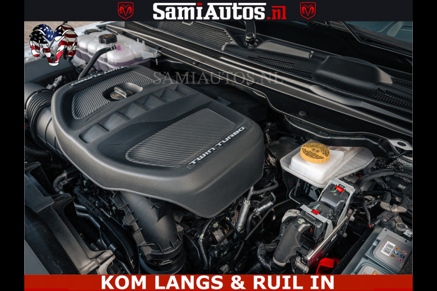 Dodge Ram LIMITED H.O 540PK 706Nm | Massage + Full Option | De Meest Luxe en Volle Pick-Up in zijn Klasse | Comfortabele Dubbele Cabine met Royale 5 Zitplaatsen | BPM vrij | Nu Leverbaar uit Voorraad | Voorraad Nr 2336 - 7700 | De specialist in Amerikaanse pick‑ups in Nederland en Europa.