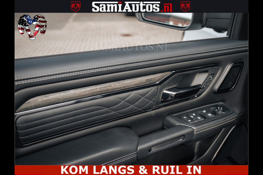 Dodge Ram LIMITED H.O 540PK 706Nm | Massage + Full Option | De Meest Luxe en Volle Pick-Up in zijn Klasse | Comfortabele Dubbele Cabine met Royale 5 Zitplaatsen | BPM vrij | Nu Leverbaar uit Voorraad | Voorraad Nr 2336 - 7700 | De specialist in Amerikaanse pick‑ups in Nederland en Europa.