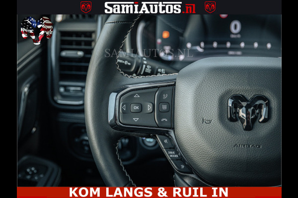 Dodge Ram LIMITED H.O 540PK 706Nm | Massage + Full Option | De Meest Luxe en Volle Pick-Up in zijn Klasse | Comfortabele Dubbele Cabine met Royale 5 Zitplaatsen | BPM vrij | Nu Leverbaar uit Voorraad | Voorraad Nr 2336 - 7700 | De specialist in Amerikaanse pick‑ups in Nederland en Europa.