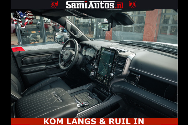 Dodge Ram LIMITED H.O 540PK 706Nm | Massage + Full Option | De Meest Luxe en Volle Pick-Up in zijn Klasse | Comfortabele Dubbele Cabine met Royale 5 Zitplaatsen | BPM vrij | Nu Leverbaar uit Voorraad | Voorraad Nr 2336 - 7700 | De specialist in Amerikaanse pick‑ups in Nederland en Europa.
