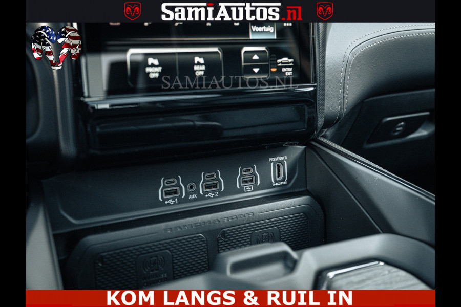 Dodge Ram LIMITED H.O 540PK 706Nm | Massage + Full Option | De Meest Luxe en Volle Pick-Up in zijn Klasse | Comfortabele Dubbele Cabine met Royale 5 Zitplaatsen | BPM vrij | Nu Leverbaar uit Voorraad | Voorraad Nr 2336 - 7700 | De specialist in Amerikaanse pick‑ups in Nederland en Europa.