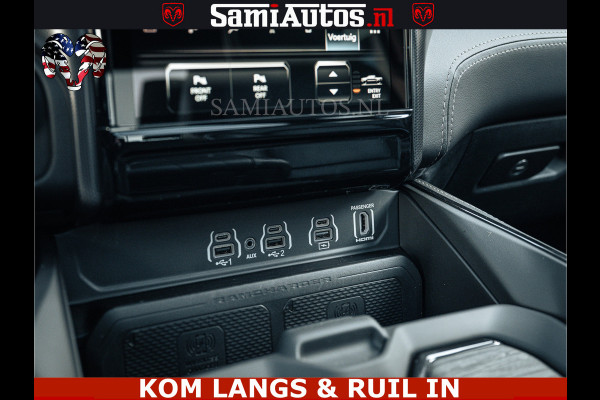 Dodge Ram LIMITED H.O 540PK 706Nm | Massage + Full Option | De Meest Luxe en Volle Pick-Up in zijn Klasse | Comfortabele Dubbele Cabine met Royale 5 Zitplaatsen | BPM vrij | Nu Leverbaar uit Voorraad | Voorraad Nr 2336 - 7700 | De specialist in Amerikaanse pick‑ups in Nederland en Europa.