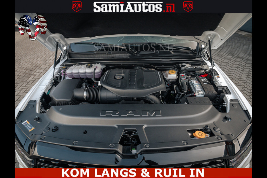 Dodge Ram LIMITED H.O 540PK 706Nm | Massage + Full Option | De Meest Luxe en Volle Pick-Up in zijn Klasse | Comfortabele Dubbele Cabine met Royale 5 Zitplaatsen | BPM vrij | Nu Leverbaar uit Voorraad | Voorraad Nr 2336 - 7700 | De specialist in Amerikaanse pick‑ups in Nederland en Europa.