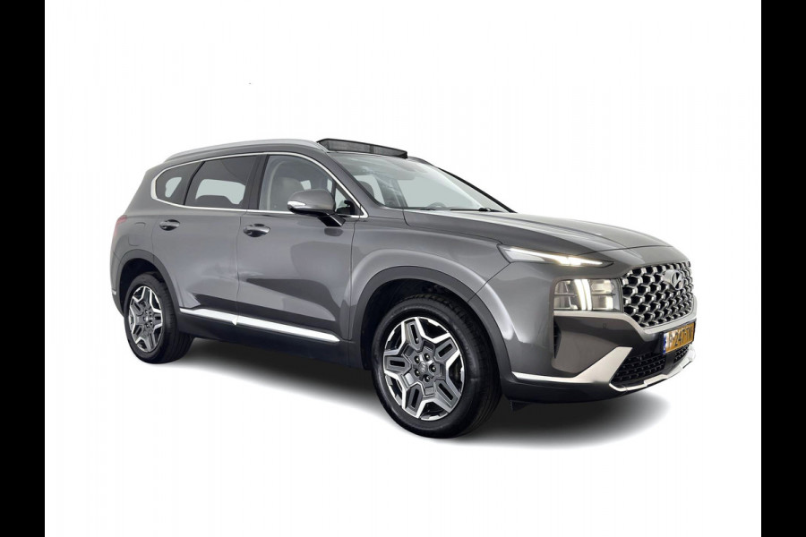 Hyundai Santa Fe 1.6 T-GDI Comfort Smart Sky AWD [ 7-Pers. ] {SoH-100%} (Plug-In) (INCL-BTW) *PANO | LEATHER | FULL-LED | ADAPTIVE-CRUISE | BLINDSPOT | MEMORY-PACK | DIGI-COCKPIT | SHIFTPADDLES | PRIVACYGLASS | NAVI-FULLMAP | KEYLESS | TOWBAR | CARBON | 19''ALU*