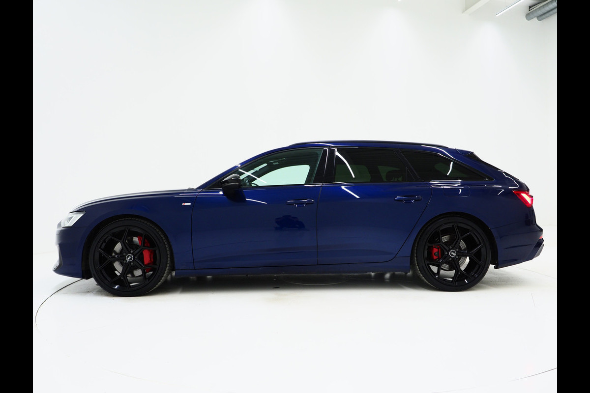 Audi A6 Avant 55 TFSI e quattro Competition Full Black | Leder/Alcantara | Trekhaak | Adaptive Cruise | Keyless | Camera | Memory | Carplay