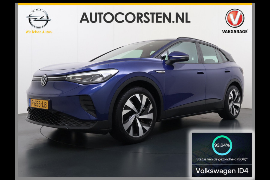 Volkswagen ID.4 Pro 82kWh SOH 93% Adap.Cruise Camera Stuur+Stoelverwarming 3-Zone Ecc Navi Apple Carplay Android Auto Lmv 19" Isofix Led Keyless Advanced Comfort Pakket Plus Assistance Pakket 1e Eigenaar Origineel Nederlandse Auto