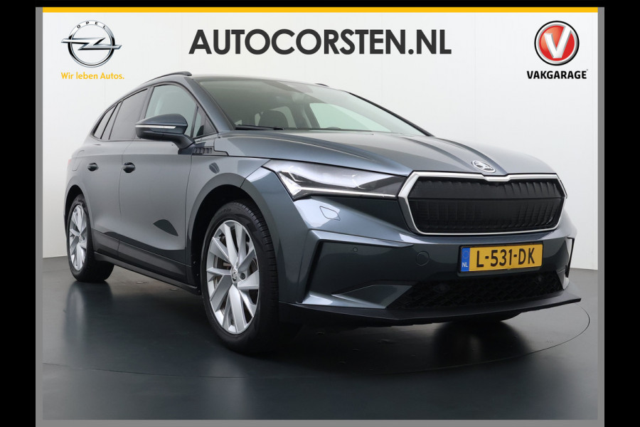 Škoda ENYAQ iV 60 First Edition SOH 92% Adap.Cruise Camera Elek.Stoel+Memory Stoel+Stuurverwarming 3-Zone Ecc Apple Carplay Android Auto Pdc P-Assist Privacy Glas Lmv Led-Matrix Isofix Keyless advanced Bleutooth Rijstrooksensor 1e Eigenaar Dealeronderhouden Origineel Nederlandse Auto