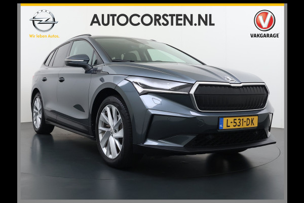Škoda ENYAQ iV 60 First Edition SOH 92% Adap.Cruise Camera Elek.Stoel+Memory Stoel+Stuurverwarming 3-Zone Ecc Apple Carplay Android Auto Pdc P-Assist Privacy Glas Lmv Led-Matrix Isofix Keyless advanced Bleutooth Rijstrooksensor 1e Eigenaar Dealeronderhouden Origineel Nederlandse Auto