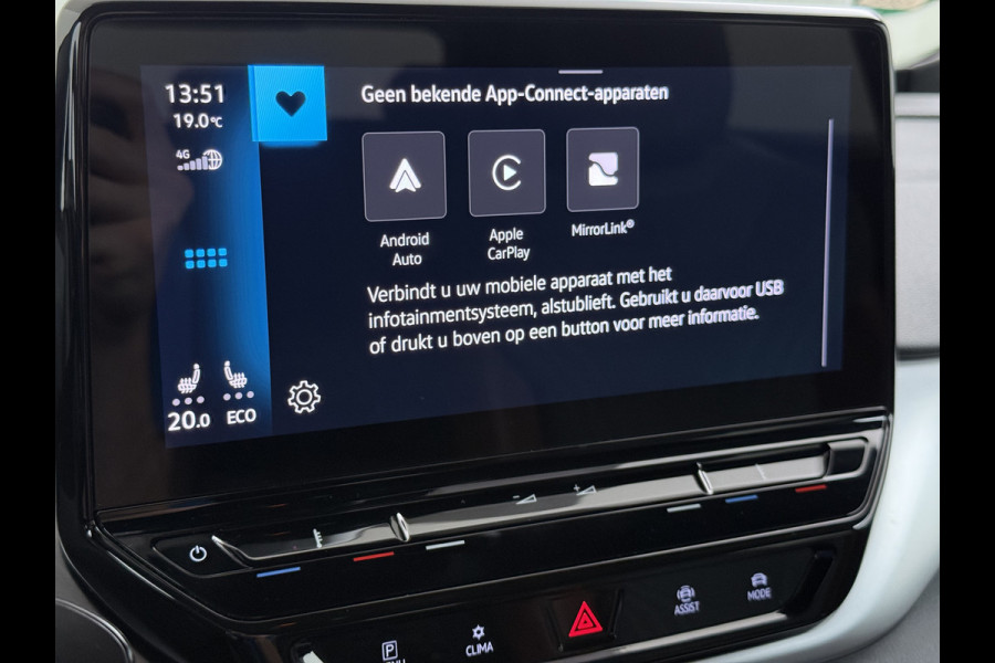 Volkswagen ID.4 1st 82kWh SOH 90% Trekhaak Warmtepomp Adap.Cruise Camera Stuur+Stoelverwarming Navi Ecc Apple Carplay Android Auto Privacy Glas Lmv Led Isofix Voorruitverwarming 1.000KG Trekgewicht