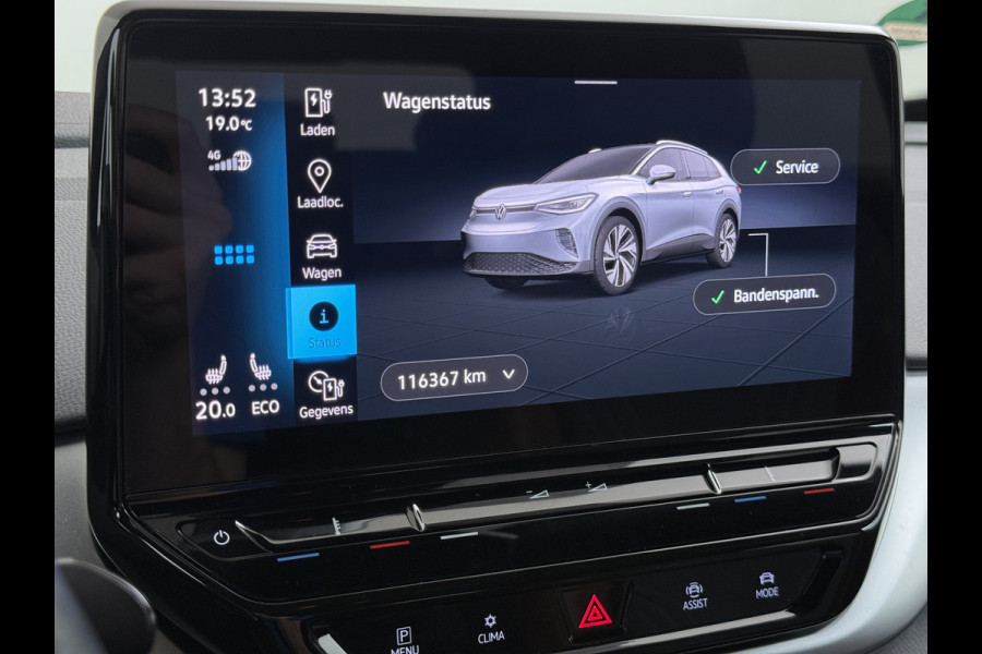 Volkswagen ID.4 1st 82kWh SOH 90% Trekhaak Warmtepomp Adap.Cruise Camera Stuur+Stoelverwarming Navi Ecc Apple Carplay Android Auto Privacy Glas Lmv Led Isofix Voorruitverwarming 1.000KG Trekgewicht