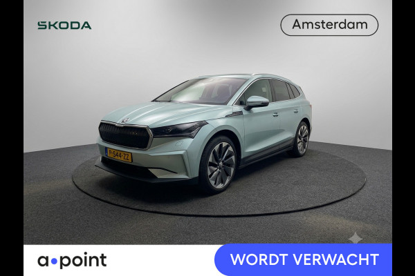 Škoda ENYAQ iV 80 204 pk |SOH 97,99% |  Navigatie | Parkeersensoren | Achteruitrijcamera | Lederen beklading | Autom. airco (3 zones) | Stoelverwarming v/a |