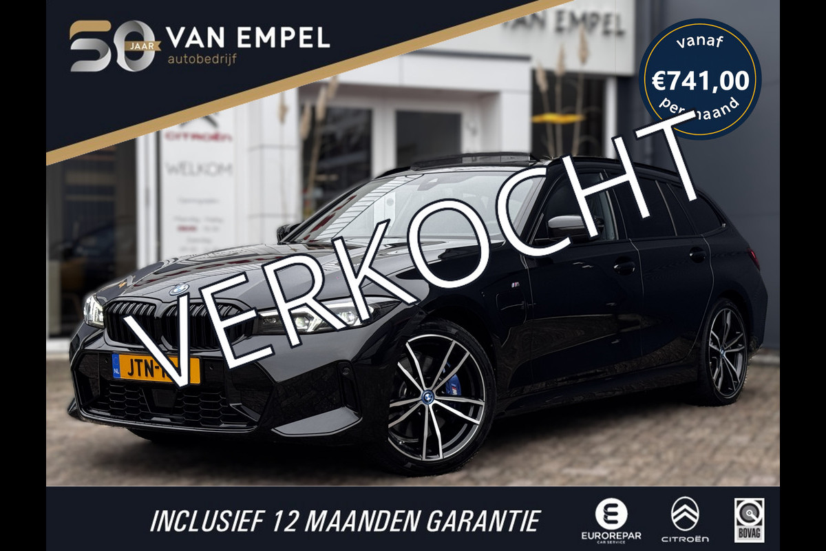 BMW 3 Serie Touring 330e xDrive M-Sport | Pano | 100% SOH | M-Kuipstoelen + Leder + Memory | Laser | HUD | LCI Curved Wide display