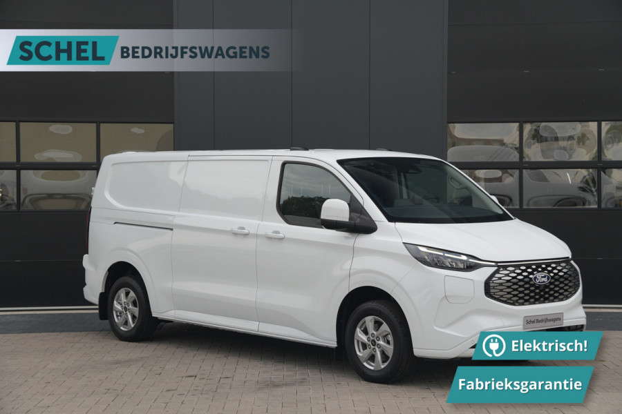 Ford E-Transit Custom 320 L2H1 Limited 71 kWh 218pk - 2x Schuifdeur - Trekhaak - Pro Power - Camera - Carplay - Rijklaar