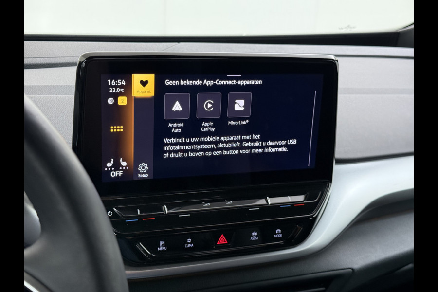 Volkswagen ID.4 Pure 55kWh SOH 89% Trekhaak Adap.Cruise Stoelverwarming Ecc Navi Apple Carplay Android Auto Isofix Lmv Led Bluetooth Connected services Keyless start Rijstrooksensor 1e Eigenaar Origineel Nederlandse Auto