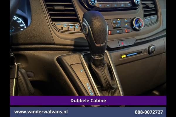 Ford Transit Custom 2.0 TDCI 131pk Automaat L2H1 Dubbele Cabine Euro6 Airco | 6-Zits | Camera | Apple Carplay | Adaptieve Cruisecontrol LED, Android Auto, Trekhaak, Stoelverwarming, Verwarmde voorruit, Parkeersensoren, Achterklep