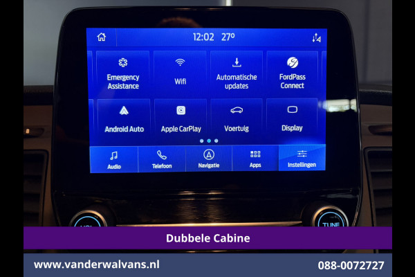 Ford Transit Custom 2.0 TDCI 131pk Automaat L2H1 Dubbele Cabine Euro6 Airco | 6-Zits | Camera | Apple Carplay | Adaptieve Cruisecontrol LED, Android Auto, Trekhaak, Stoelverwarming, Verwarmde voorruit, Parkeersensoren, Achterklep