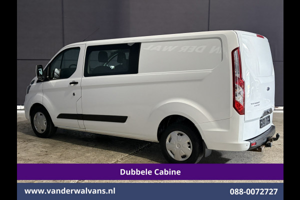 Ford Transit Custom 2.0 TDCI 131pk Automaat L2H1 Dubbele Cabine Euro6 Airco | 6-Zits | Camera | Apple Carplay | Adaptieve Cruisecontrol LED, Android Auto, Trekhaak, Stoelverwarming, Verwarmde voorruit, Parkeersensoren, Achterklep