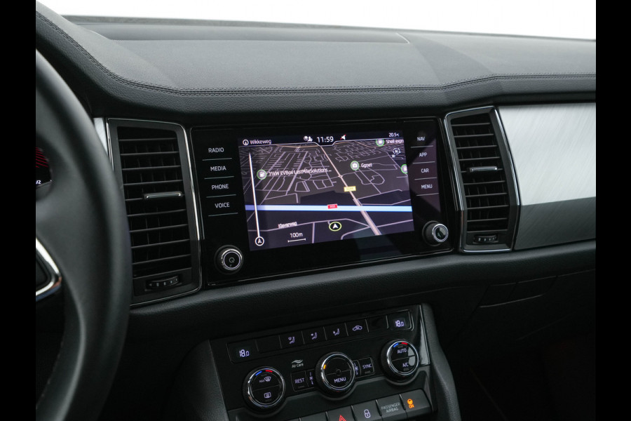 Škoda Kodiaq 1.5 TSI Business Edition (INCL-BTW) *LEATHER-FABRIC | FULL-LED | DIGI-COCKPIT | CAMERA | KEYLESS | DAB+ | NAVI-FULLMAP | SPORTSEATS | PRIVACY-GLASS | ECC | PDC | TOWBAR | CRUISE | 20''ALU*
