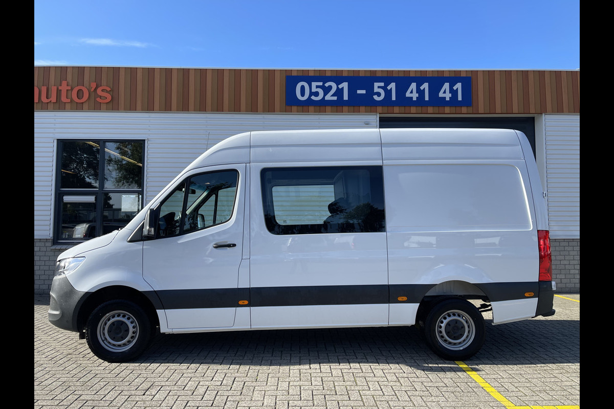 Mercedes-Benz Sprinter 317 1.9 CDI 170pk L2H2 DC 7 persoons / rijklaar € 37.950 ex btw / lease vanaf € 936 / climate control / trekhaak 3500 kg optie / achteruit rijcamera !