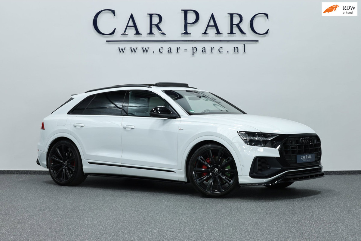 Audi Q8 55 TFSI e quattro 3x S-line BTW/MAXTON/LED/VIRTUAL/SFEER/PANO/B&O/HALF LEDER+S.VERWARMING/23" LMV/CAM/ACC/12 MDN GARANTIE!