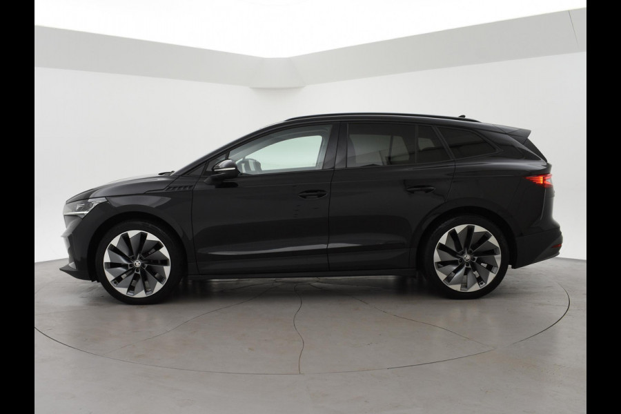 Škoda ENYAQ iV 60 FIRST EDITION + CHRYSTAL LIGHTNING | 21 INCH | ADAPTIVE CRUISE | MEMORY | SFEERVERLICHTING