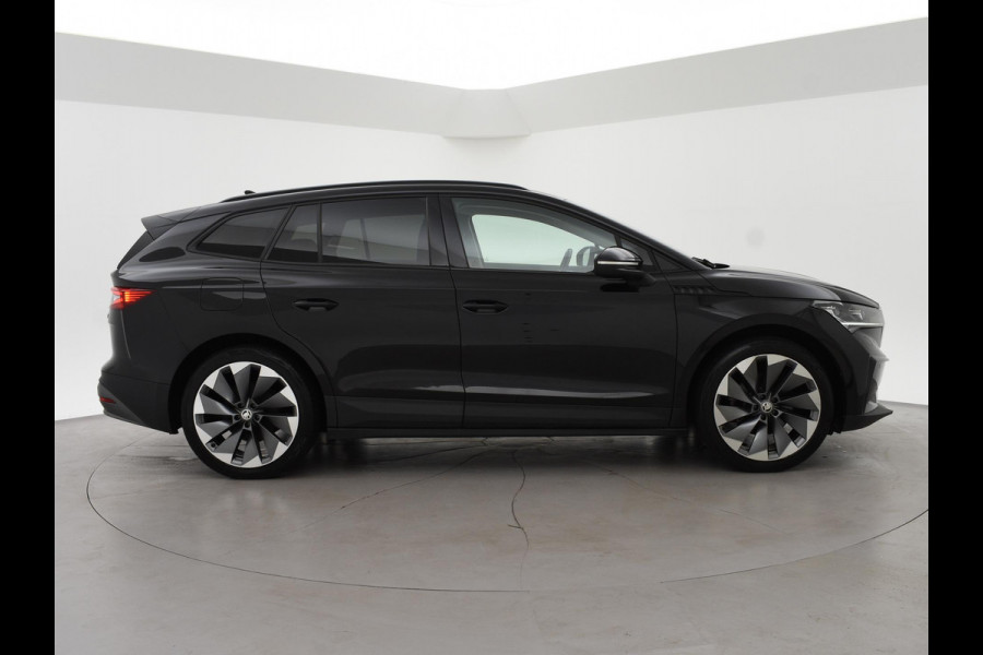 Škoda ENYAQ iV 60 FIRST EDITION + CHRYSTAL LIGHTNING | 21 INCH | ADAPTIVE CRUISE | MEMORY | SFEERVERLICHTING