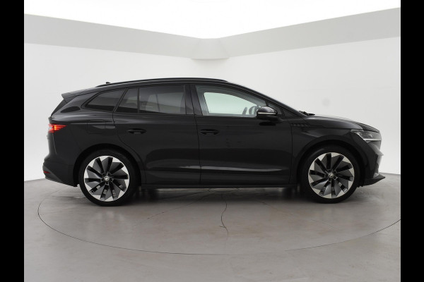 Škoda ENYAQ iV 60 FIRST EDITION + CHRYSTAL LIGHTNING | 21 INCH | ADAPTIVE CRUISE | MEMORY | SFEERVERLICHTING