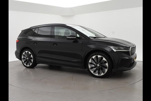 Škoda ENYAQ iV 60 FIRST EDITION + CHRYSTAL LIGHTNING | 21 INCH | ADAPTIVE CRUISE | MEMORY | SFEERVERLICHTING